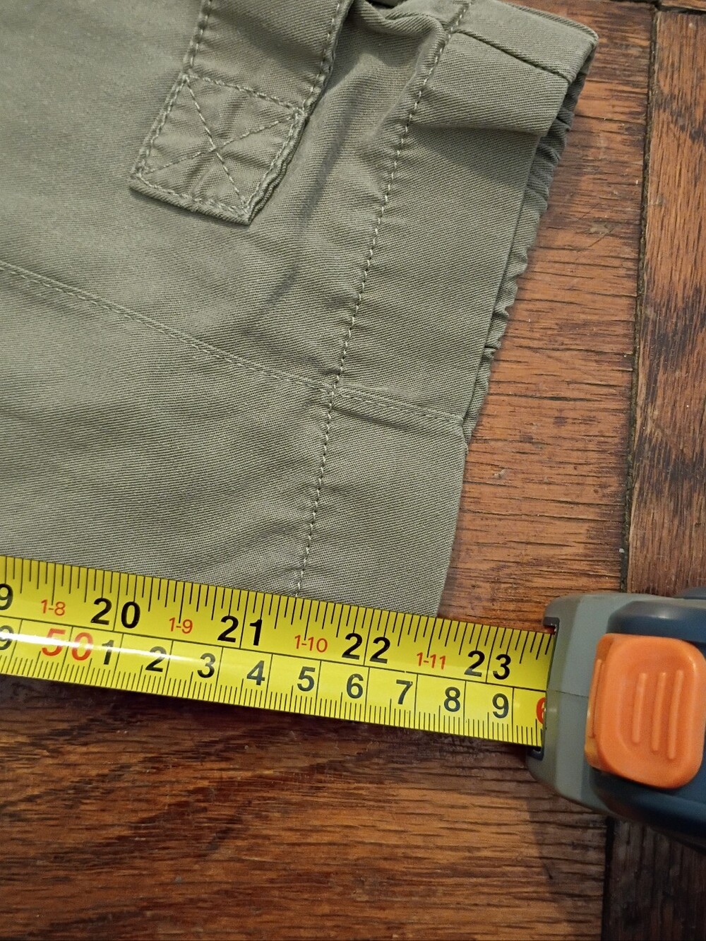 Banana Republic 100% Tencel Utility Pant Size 8P Sage Green Olive Cropped Barrel - Picture 5 of 7